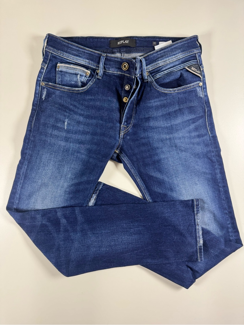 Replay Slim Fit Jeans in Indigo Blue